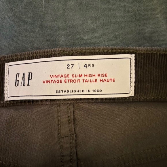 Gap vintage slim high rise corduroys - Picture 3 of 4